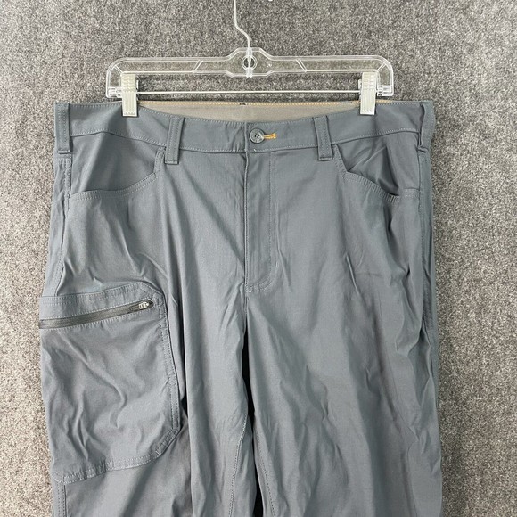 Eddie Bauer Pants Mens 36x32 Blue Gray Outdoors Hiking Nylon Cargo - Picture 2 of 8